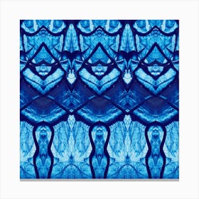 Abstract Blue Pattern Canvas Print