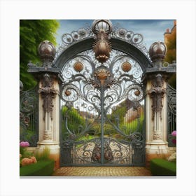 Wrought Iron Gate 14 Canvas Print