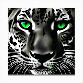 Tiger With Green Eyes Canvas Print