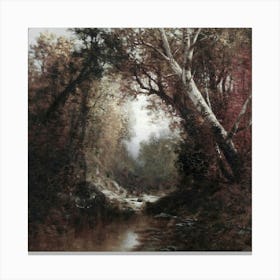 Stream In The Woods 1 Canvas Print