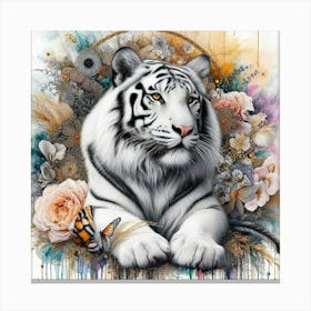 White Tiger 26 Canvas Print