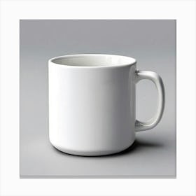 White Coffee Cup Canvas Print