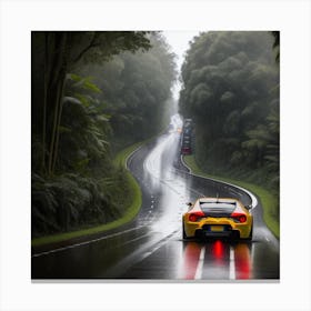 Rainy Day In The Rainforest Canvas Print