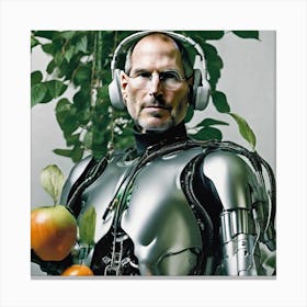 Apple Steve 10 Canvas Print