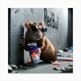 A Sleek, Urban Rat With Shimmering Brown Fur And A Knowing Glint In Its Bright, Black Eyes, (2) Canvas Print