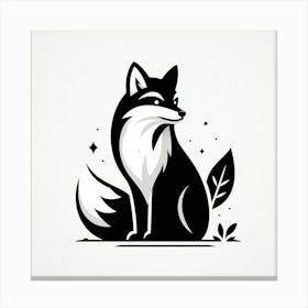 Fox art Canvas Print