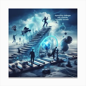 Stairway To The Future Canvas Print