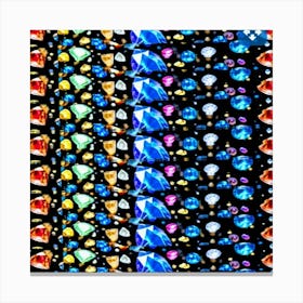 Diamonds And Gems Canvas Print