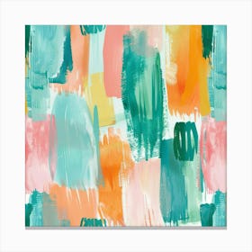 Abstract Brushstrokes 3 Canvas Print