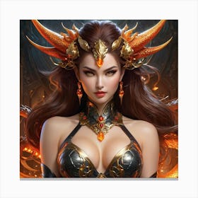 Demon Girl yu Canvas Print