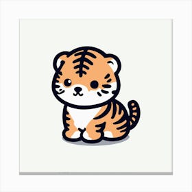 Cute Tiger 6 Canvas Print
