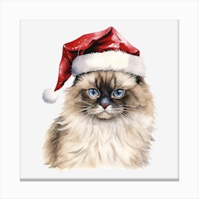 Santa Cat 4 Canvas Print