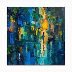 Abstract Of A City Canvas Print