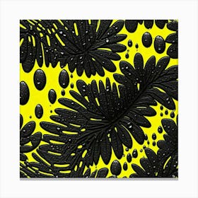 Yellow print Canvas Print