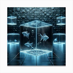 Cube Of Fishes Canvas Print