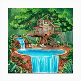 Tree House Canvas Print