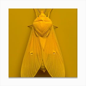 Yellow Moth Canvas Print