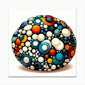 Rare colorful spots Canvas Print