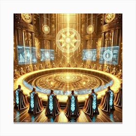 Solar High Council Converted Canvas Print