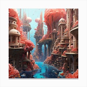 City Under The Sea Canvas Print