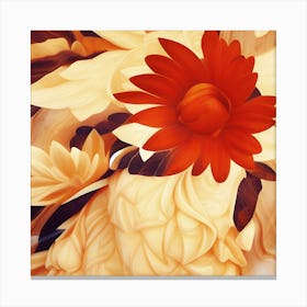 Abstract Of A Flower Canvas Print