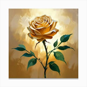 Golden Rose 2 Canvas Print