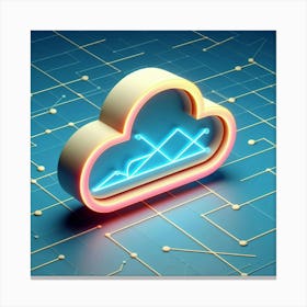 Cloud Computing Stock Videos & Royalty-Free Footage Canvas Print