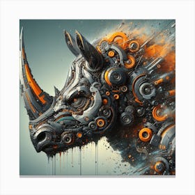 Rhino 1 Canvas Print