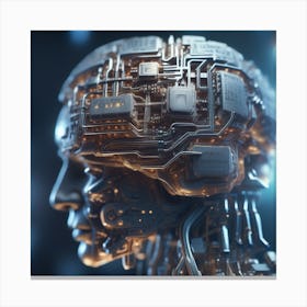 Artificial Intelligence Concept Art Canvas Print