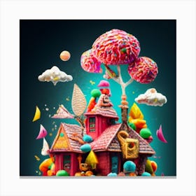 Treehouse of candy 4 Canvas Print