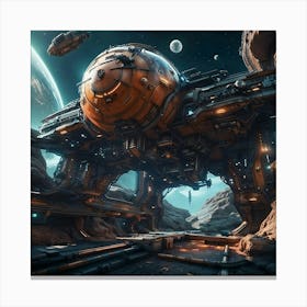 Interstellar Outpost Canvas Print