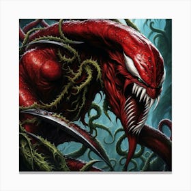 Venom red Canvas Print