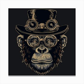 Steampunk Monkey 5 Canvas Print