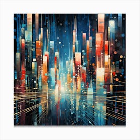 Abstract Cityscape Canvas Print