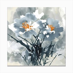 Chinese Flowers Canvas Print