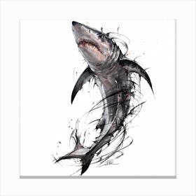 Shark Tattoos Canvas Print