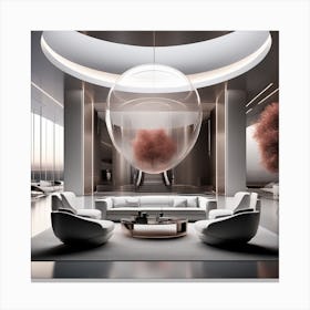 Create A Cinematic, Futuristic Appledesigned Mood With A Focus On Sleek Lines, Metallic Accents, And A Hint Of Mystery 1 Canvas Print