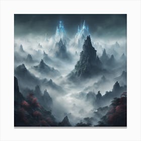 Ice Mountains Canvas Print