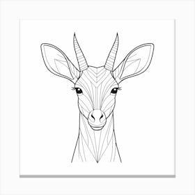 Antelope Head Canvas Print
