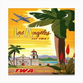 Los Angeles Fly Two 1 Canvas Print