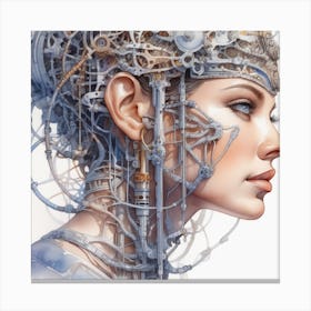 Mechanical Head Canvas Print