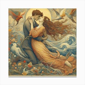 Kiss of love Canvas Print