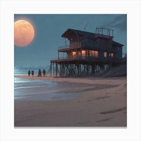 Beach House Canvas Print