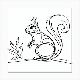 Squirrel Picasso style 1 Canvas Print