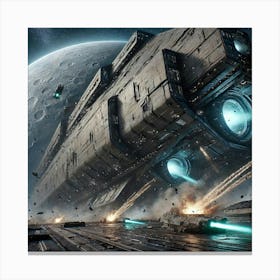 Eclipse Class Dreadnought Reinforced Hull Converted Canvas Print