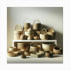 Baskets Canvas Print