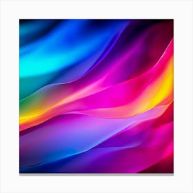 Colorful Brightness Colors Vibrant Pastel Power Gradient Vivid Luminous Radiant Bright S (3) Canvas Print