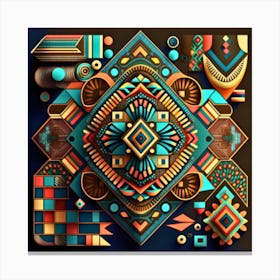 Geometric Abstract Art Canvas Print