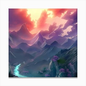 Mountain Landscape 1 Canvas Print