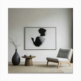 Silhouette Of A Woman 2 Canvas Print